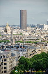 Montparnasse Tower as seen from Arc de Triomphe